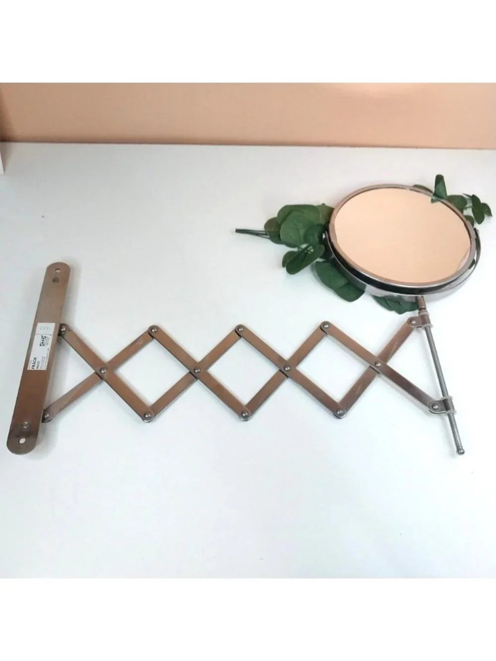 Ikea Fräck Wall-Mounted Extendable Mirror Stainless Steel Modern Design 20325